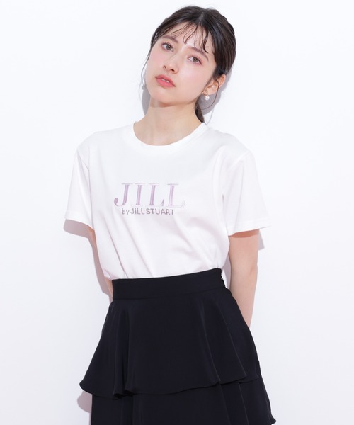 JILL by JILL STUART（ジルバイジルスチュアート）の「◇オーガニックコットン刺繍＆ホットフィットロゴTシャツ（Tシャツ/カットソー・レディース・ホワイト/ホワイト系その他/オレンジ/ブルー・FREE）」の7枚目の写真
