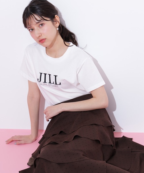 JILL by JILL STUART（ジルバイジルスチュアート）の「◇オーガニックコットン刺繍＆ホットフィットロゴTシャツ（Tシャツ/カットソー・レディース・ホワイト/ホワイト系その他/オレンジ/ブルー・FREE）」の11枚目の写真