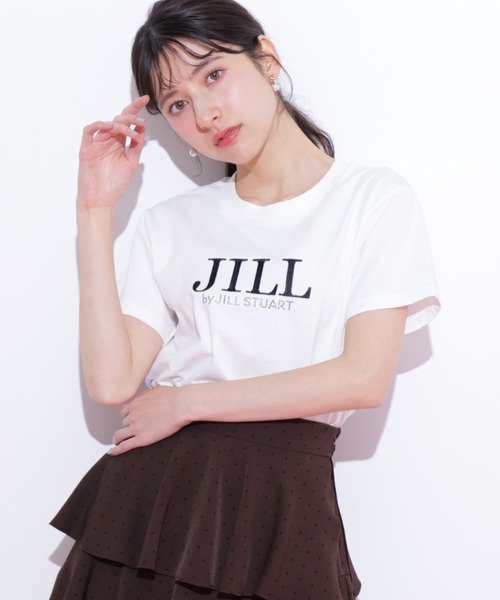 JILL by JILL STUART（ジルバイジルスチュアート）の「◇オーガニックコットン刺繍＆ホットフィットロゴTシャツ（Tシャツ/カットソー・レディース・ホワイト/ホワイト系その他/オレンジ/ブルー・FREE）」の9枚目の写真