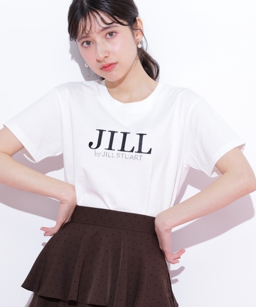 JILL by JILL STUART（ジルバイジルスチュアート）の「◇オーガニックコットン刺繍＆ホットフィットロゴTシャツ（Tシャツ/カットソー・レディース・ホワイト/ホワイト系その他/オレンジ/ブルー・FREE）」の10枚目の写真