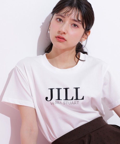 JILL by JILL STUART（ジルバイジルスチュアート）の「◇オーガニックコットン刺繍＆ホットフィットロゴTシャツ（Tシャツ/カットソー・レディース・ホワイト/ホワイト系その他/オレンジ/ブルー・FREE）」の8枚目の写真