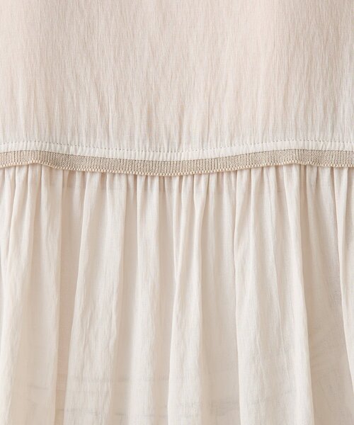 Jena espace merveilleux（ジェナ　エスパスメルヴェイユ）の「ニットラインギャザーシャツ（シャツ/ブラウス・レディース・パープル/ブラック/ベージュ・FREE）」の21枚目の写真