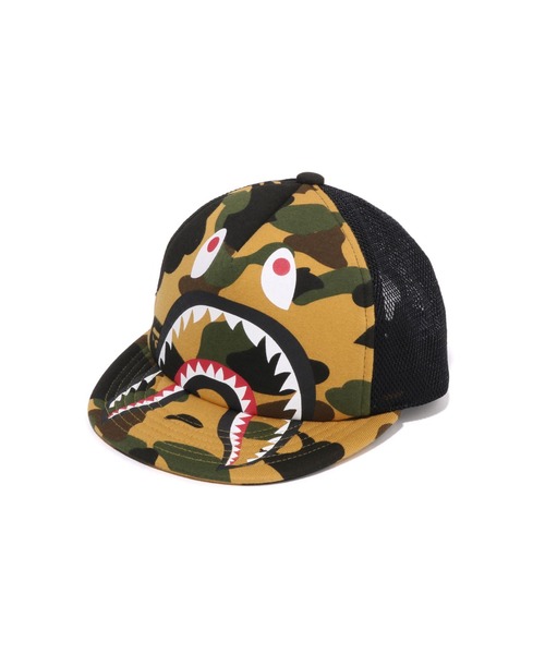 帽子 A BATHING APE 1ST CAMO SHARK MESH CAP 1ST CAMO SHARK MESH CAP（キャップ）｜A BATHING APE（ア