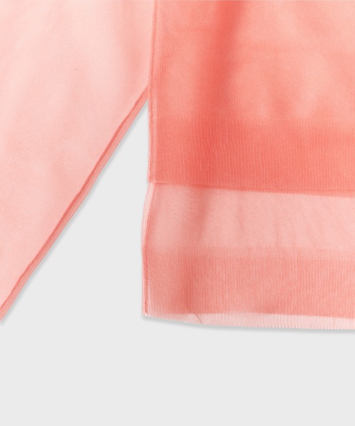 LE CIEL BLEU(ルシェルブルー)の「LE CIEL BLEU/ルシェルブルー Sheer Layered Cardigan シアーレイヤードカーディガン(カーディガン/ボレロ・レディース・ピンク・36)」の7枚目の写真