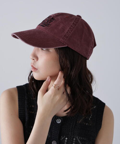 FREE'S MART（フリーズマート）の「ウォッシュドロゴキャップ（キャップ・レディース・グレー/レッド・ﾌﾘ-）」の13枚目の写真