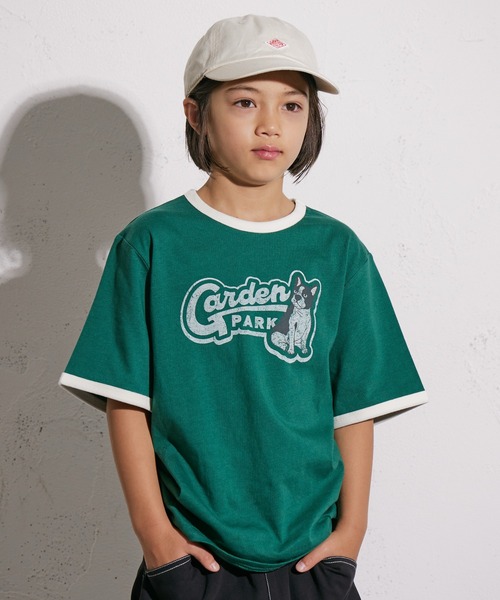 セール】【PAIRMANON STREET】配色 プリント リンガーTシャツ（T