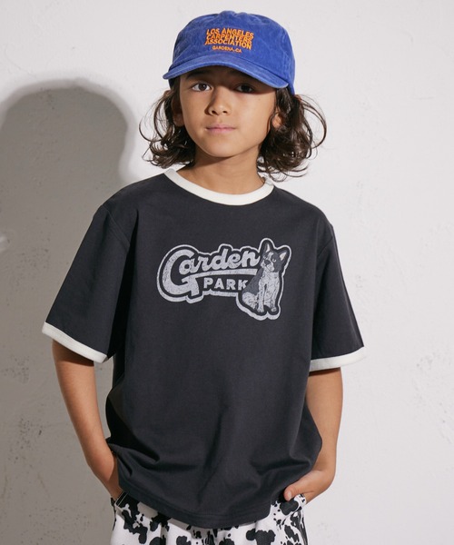 セール】【PAIRMANON STREET】配色 プリント リンガーTシャツ（T