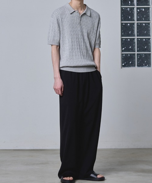 Vini（ヴィニ）の「【Vini】ワイドバンディングスラックス（スラックス・メンズ・クリーム/グレー/ブラック/ベージュ・LARGE/MEDIUM/SMALL/X-LARGE）」の16枚目の写真