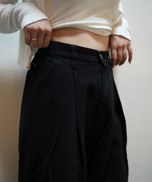 ZOZOMARKET（ゾゾマーケット）の「ZOZOMARKET by aoi - インボックスタックバギーデニム（デニムパンツ・レディース・ダークブラック・マルチサイズ）」の8枚目の写真