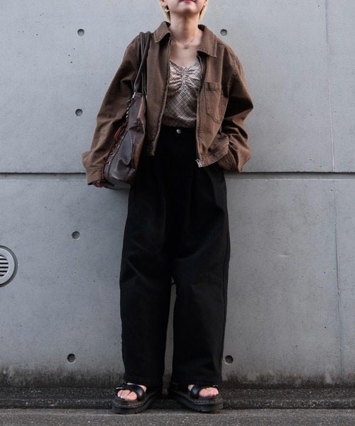 ZOZOMARKET（ゾゾマーケット）の「ZOZOMARKET by aoi - インボックスタックバギーデニム（デニムパンツ・レディース・ダークブラック・マルチサイズ）」の14枚目の写真