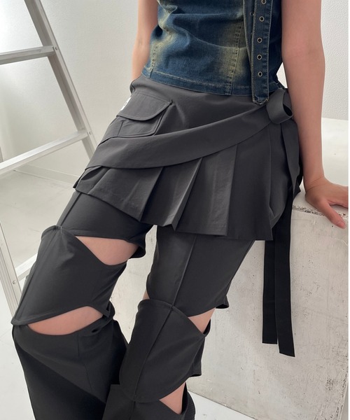 IHATEEIGHT(アイヘイトエイト)の「bugsy with me(その他パンツ・レディース・グレー/ホワイト・FREE)」の12枚目の写真