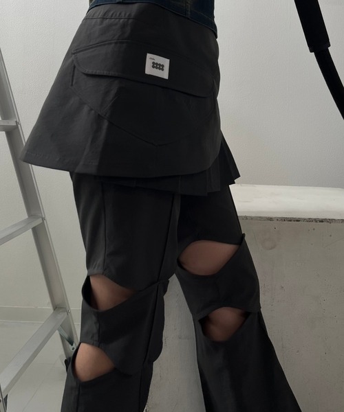 IHATEEIGHT(アイヘイトエイト)の「bugsy with me(その他パンツ・レディース・グレー/ホワイト・FREE)」の14枚目の写真