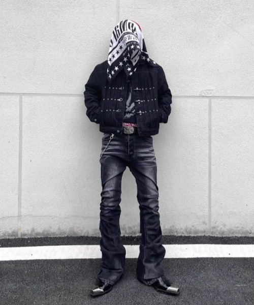 セール】Y2Kギャザー フレアシルエットヴィンテージデニム（デニム