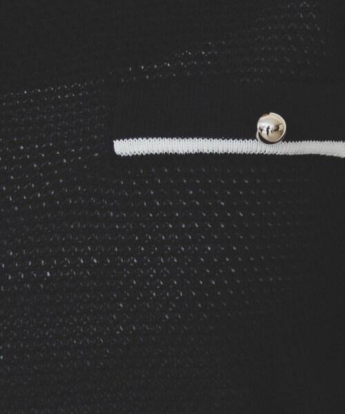 index(インデックス)の「バイカラー半袖カーディガン【洗える/抗ピル】(カーディガン/ボレロ・レディース・グリーン系5/ベージュ系その他7/ホワイト系9/ネイビー系4/ブラック系7・36/38/40/42)」の16枚目の写真