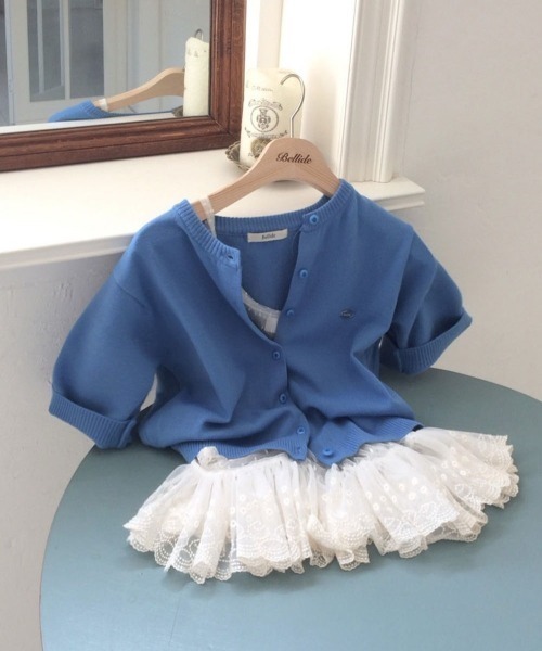 BEIDELLI（ベイデリー）の「[MADE] パリペンダント半袖カーディガン（カーディガン/ボレロ・レディース・ブラック/アイボリー/ブルー/グレー・FREE）」の19枚目の写真