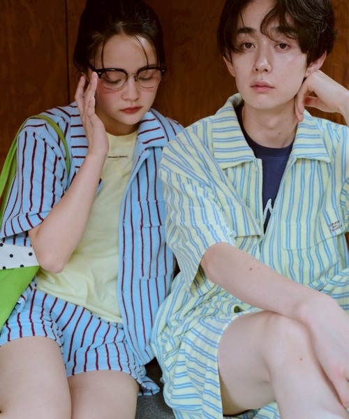 common gull products.(コモンガルプロダクツ)の「夏の手のひらの上にあるシャツ(シャツ/ブラウス・レディース・ブルー系/イエロー系・LARGE/MEDIUM/SMALL)」の12枚目の写真