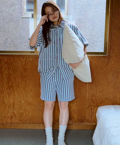 common gull products.(コモンガルプロダクツ)の「夏の手のひらの上にあるシャツ(シャツ/ブラウス・レディース・ブルー系/イエロー系・LARGE/MEDIUM/SMALL)」の19枚目の写真
