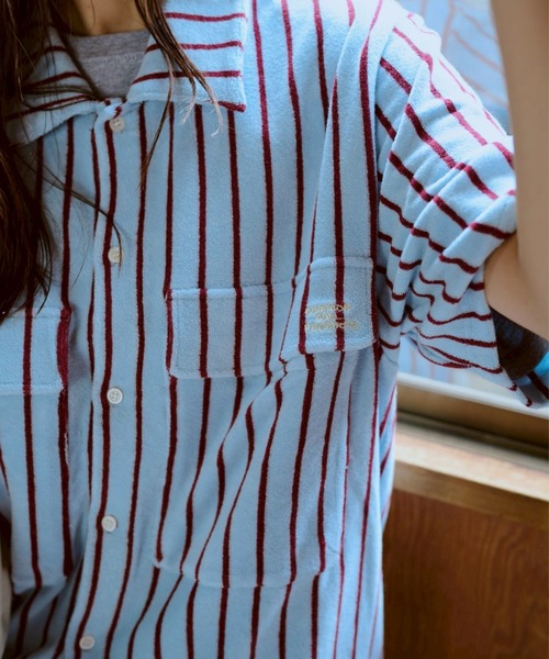 common gull products.(コモンガルプロダクツ)の「夏の手のひらの上にあるシャツ(シャツ/ブラウス・レディース・ブルー系/イエロー系・LARGE/MEDIUM/SMALL)」の20枚目の写真