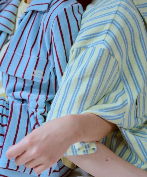 common gull products.(コモンガルプロダクツ)の「夏の手のひらの上にあるシャツ(シャツ/ブラウス・レディース・ブルー系/イエロー系・LARGE/MEDIUM/SMALL)」の5枚目の写真