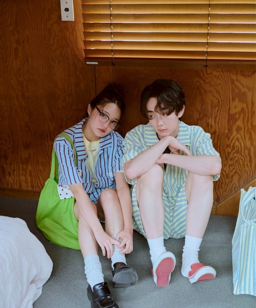 common gull products.(コモンガルプロダクツ)の「夏の手のひらの上にあるシャツ(シャツ/ブラウス・レディース・ブルー系/イエロー系・LARGE/MEDIUM/SMALL)」の8枚目の写真