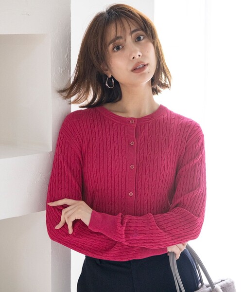 セール】ケーブルニット カーディガン（カーディガン/ボレロ）｜ANY
