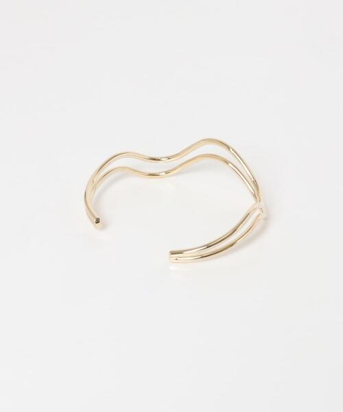 URBAN RESEARCH Sonny Label（アーバンリサーチサニーレーベル）の「ウェーブバングル（ブレスレット・レディース・シルバー/ゴールド・ONE）」の7枚目の写真