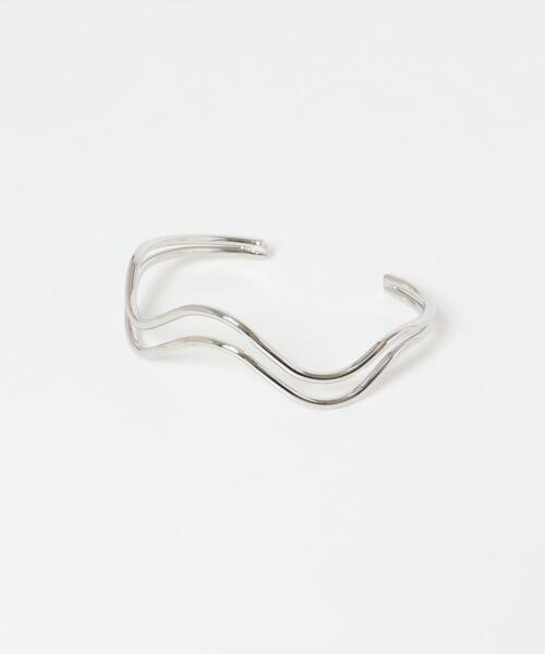 URBAN RESEARCH Sonny Label（アーバンリサーチサニーレーベル）の「ウェーブバングル（ブレスレット・レディース・シルバー/ゴールド・ONE）」の6枚目の写真