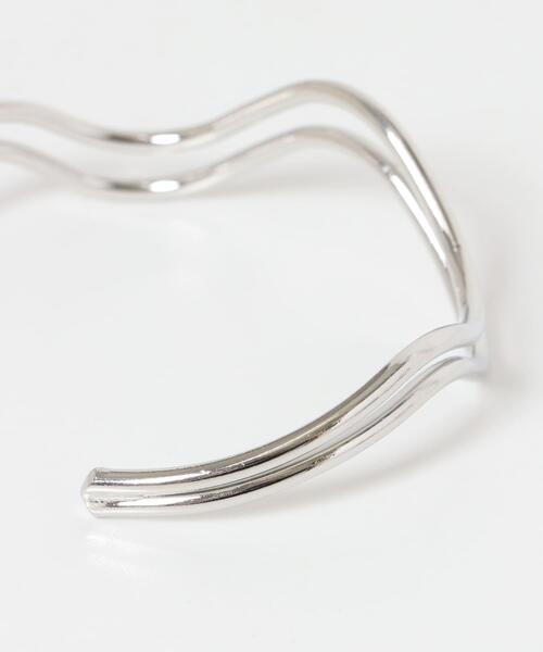 URBAN RESEARCH Sonny Label（アーバンリサーチサニーレーベル）の「ウェーブバングル（ブレスレット・レディース・シルバー/ゴールド・ONE）」の5枚目の写真