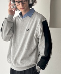 胸ポケット付き トレーナー 長袖」に該当するグレー/灰色系の
