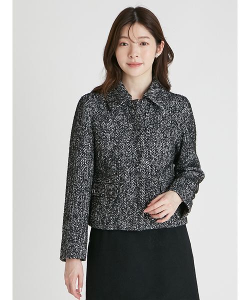 セール】ステンカラーショートジャケット（ブルゾン）｜CELFORD（セル