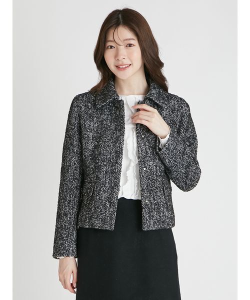 セール】ステンカラーショートジャケット（ブルゾン）｜CELFORD（セル