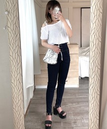 etta（エタ）の「パールチェーンキルティングリボンバッグ（ショルダーバッグ）」