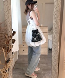 etta（エタ）の「パールチェーンキルティングリボンバッグ（ショルダーバッグ）」