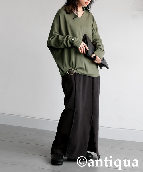 コーデセット シュッと美トップス 裏毛スカート（Tシャツ