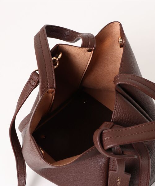 Q（キュー）の「ミニショルダー付きソフトレザーBAG（ハンドバッグ・レディース・アイボリー/ブラウン/ベージュ・ONE SIZE）」の9枚目の写真