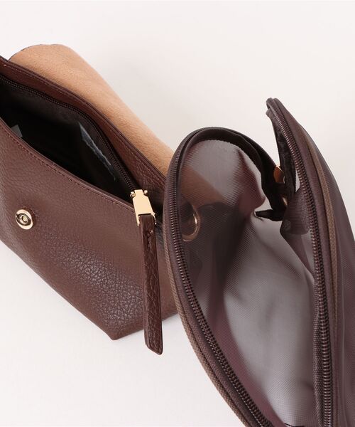 Q（キュー）の「ミニショルダー付きソフトレザーBAG（ハンドバッグ・レディース・アイボリー/ブラウン/ベージュ・ONE SIZE）」の11枚目の写真