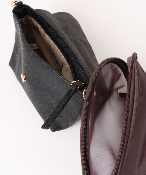 Q（キュー）の「ミニショルダー付きソフトレザーBAG（ハンドバッグ・レディース・アイボリー/ブラウン/ベージュ・ONE SIZE）」の13枚目の写真