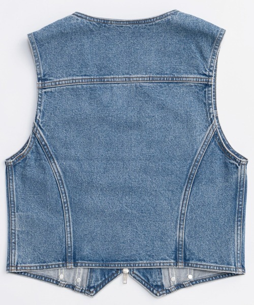 Wrangler×MAISON SPECIAL】Collaboration Studs Denim Vest/ラングラー