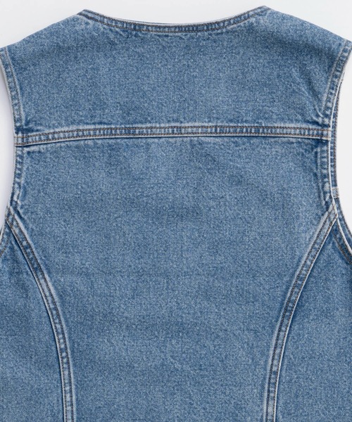 Wrangler×MAISON SPECIAL】Collaboration Studs Denim Vest/ラングラー