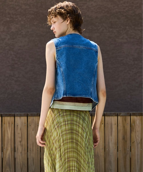 Wrangler×MAISON SPECIAL】Collaboration Studs Denim Vest