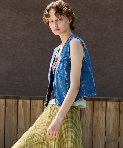 Wrangler×MAISON SPECIAL】Collaboration Studs Denim Vest