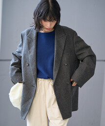 FREAK'S STORE(フリークスストア)のEnglish Wool テーラードジャケット/イングリッシュウール ジャケット/チェック ダブル ジャケット(テーラードジャケット)