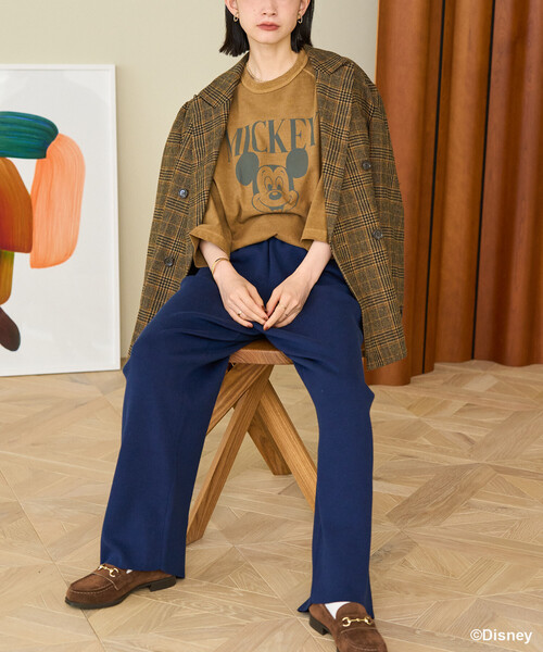 FREAK'S STORE(フリークスストア)の「English Wool テーラードジャケット/イングリッシュウール ジャケット/チェック ダブル ジャケット(テーラードジャケット・レディース・オリーブ/ベージュ/ブラウン・MEDIUM/SMALL)」の6枚目の写真