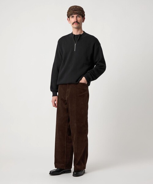 【Steven Alan】 ハーフジップニット　ブラック　Mサイズ Steven Alan（スティーブンアラン）の「＜Steven Alan