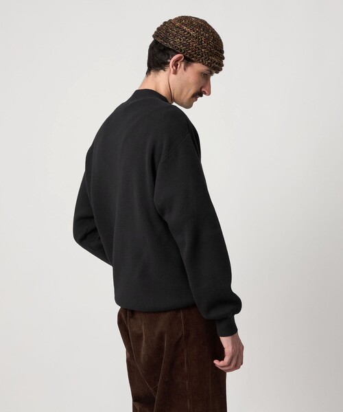 【Steven Alan】 ハーフジップニット　ブラック　Mサイズ Steven Alan】 ハーフジップニットブラックMサイズ