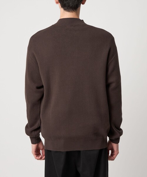 セール】＜Steven Alan＞ CTN/CA ハーフ ジップ スタンドネック ニット