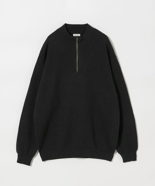 Steven Alan＞ CTN/CA ハーフ ジップ スタンドネック ニット（ニット