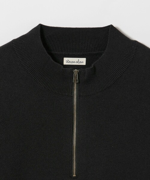 Steven Alan＞ CTN/CA ハーフ ジップ スタンドネック ニット（ニット