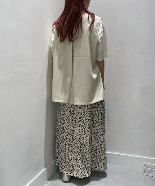 Right-on（ライトオン）の「【HONEYSUCKLE ROSE】レオパード柄スカート（スカート・レディース・ダークグレー/キナリ・M/L/S）」の8枚目の写真