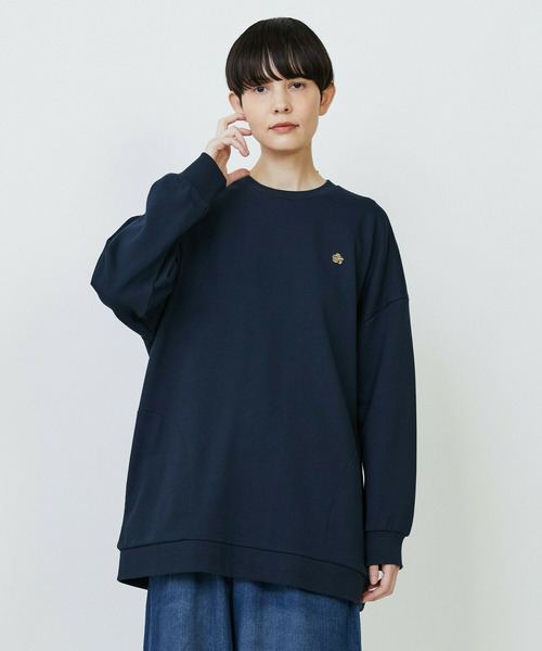 FRAPBOIS(フラボア)の「パーキートレーナー(スウェット・レディース・グレー/ネイビー・2/1)」の2枚目の写真